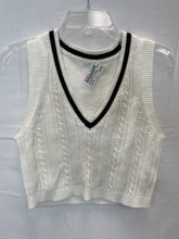 Load image into Gallery viewer, Garage White Sweater Vest- XSmall
