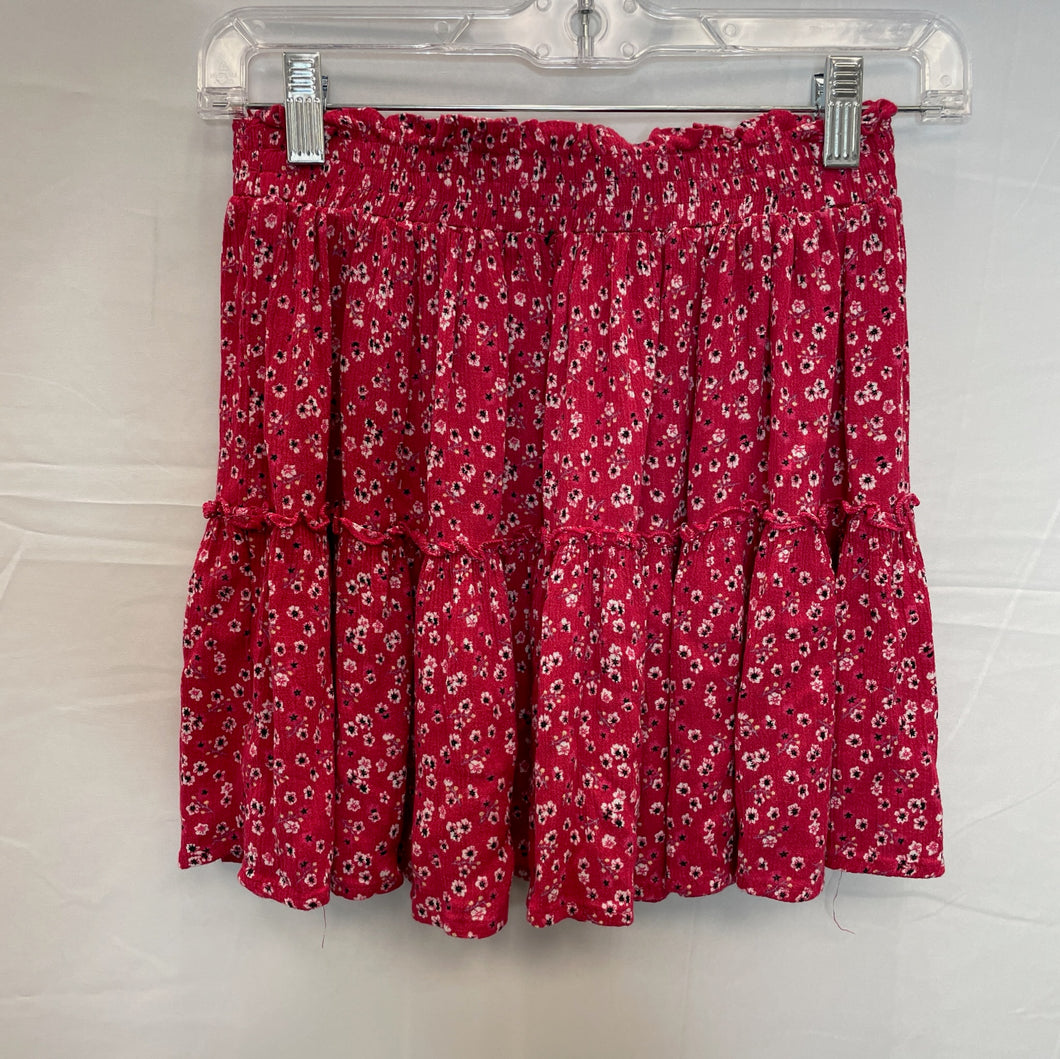 Princess Polly Red W/White Floral Skirt (Set)- Small