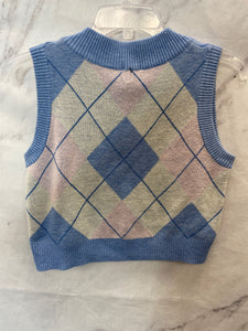 Princess Polly Argyle Sweater Vest NWT- Medium