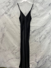 Load image into Gallery viewer, Victoria&#39;s Secret Black Silk Maxi Dress- XSmall
