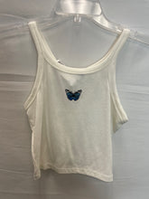 Load image into Gallery viewer, Princess Polly White Butterfly Tank- Small
