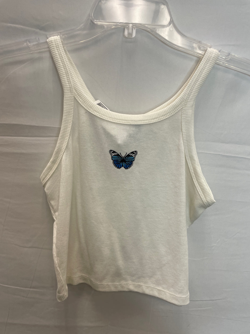 Princess Polly White Butterfly Tank- Small