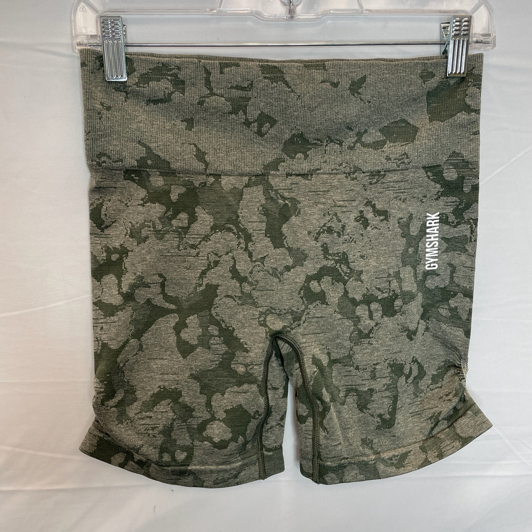 Gymshark Green Camo Athletic Shorts (Set)- Medium