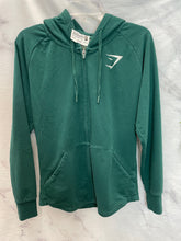 Load image into Gallery viewer, Gymshark Green Zip Up Jacket- Small
