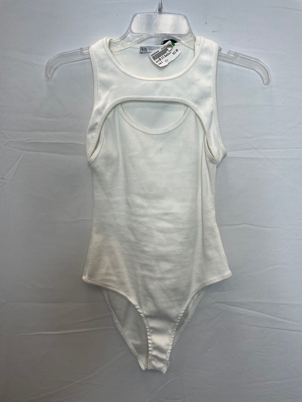 Zara White Bodysuit- Small