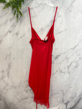 Load image into Gallery viewer, Pretty Little Thing Red Cinched Dress NWT- Large
