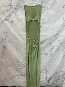 White Fox Green Maxi Dress NWT- Medium