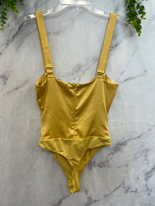 Danielle Berstein Gold Satin Bodysuit- XSmall/2