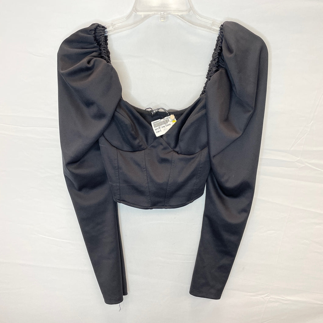 Zara Black Long Sleeve Top- Small