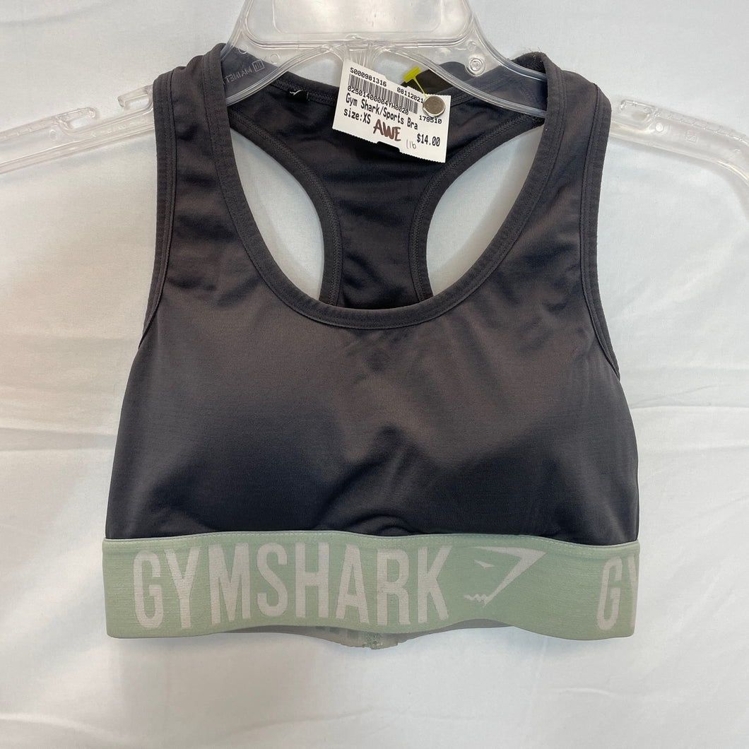 Gray/Mint Gymshark Sports Bra- XS