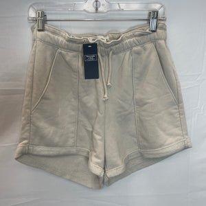 Cream Abercrombie & Fitch Sweat Shorts NWT- Medium