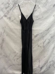 Victoria's Secret Black Silk Maxi Dress- XSmall