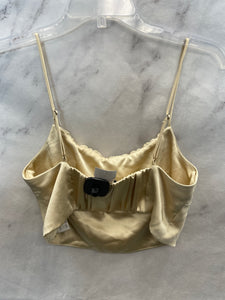 Zara Beige Satin Tank- Small