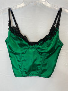 Emerald Corset Top- Small