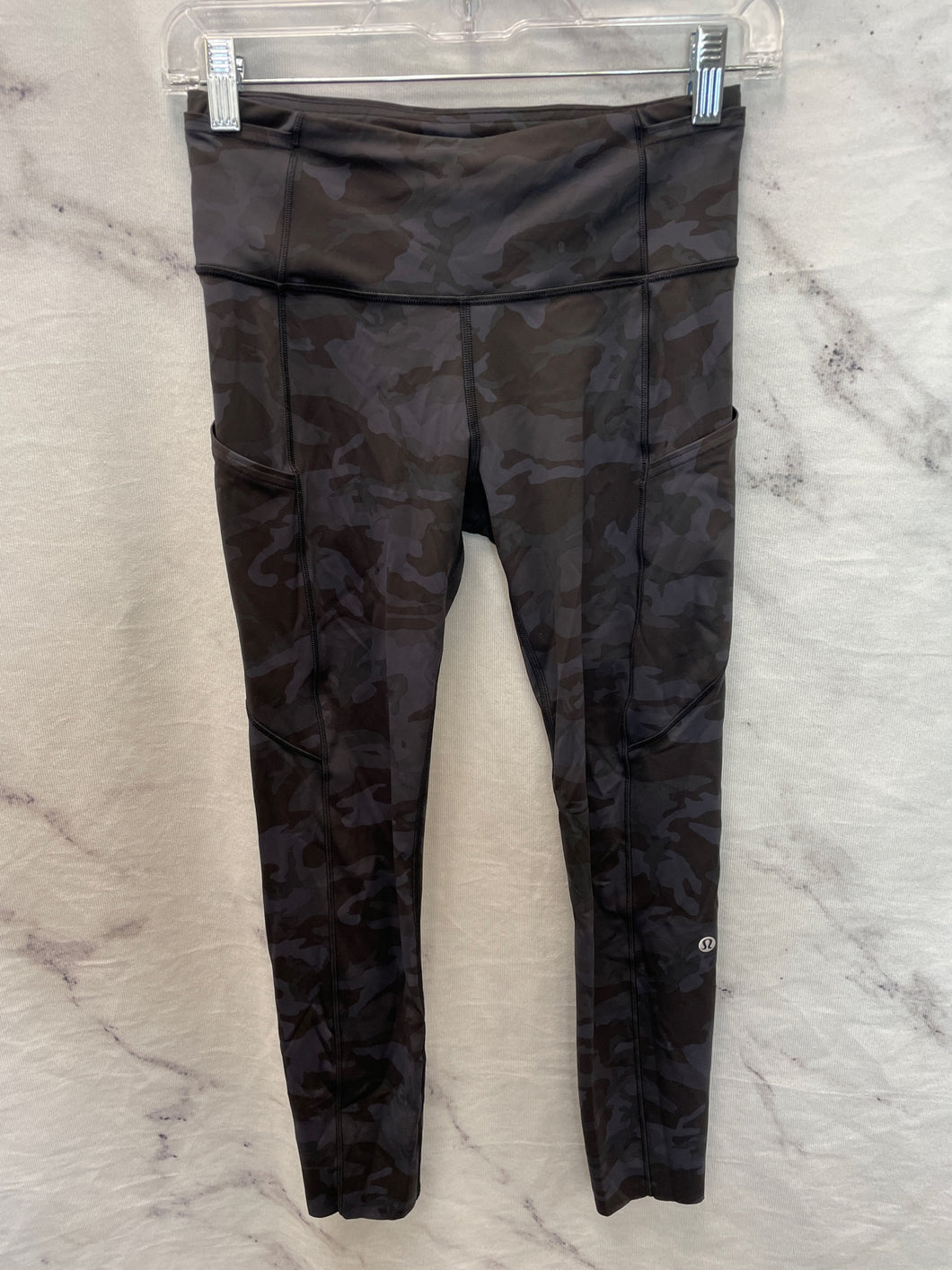 Lululemon Black/Blue Camo Athletic Leggings- US6