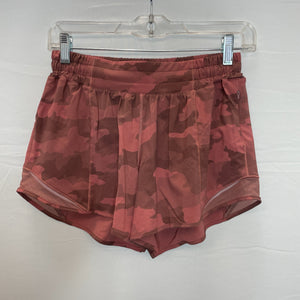 Lululemon Pink Camouflage Athletic Shorts- 6/Medium