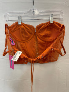 Edikted Rust Orange Corset Top NWT- Large