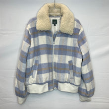 Load image into Gallery viewer, Purple Plaid Wild Fable Zip Up Heavy Jacket- XXL
