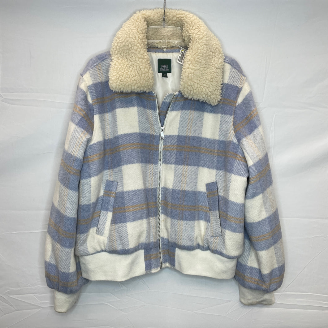 Purple Plaid Wild Fable Zip Up Heavy Jacket- XXL