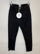 Load image into Gallery viewer, Princess Polly Black Distressed Jeans NWT- 2/26
