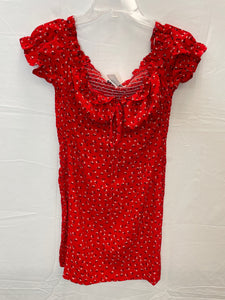 Princess Polly Red Floral Dress- Small