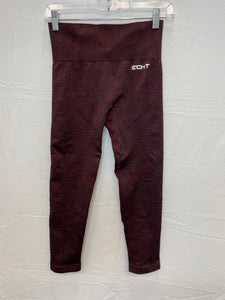 ECHT Dark Red Athletic Leggings-Small