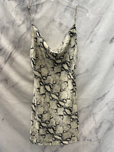 Load image into Gallery viewer, Dance &amp; Marvel Snake Print Silky Dress- Small
