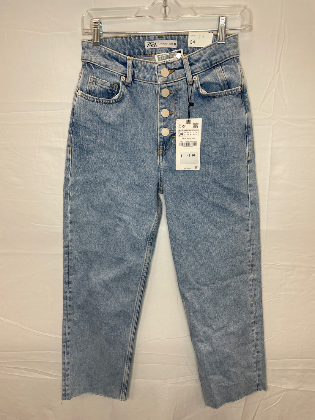 Zara Light Wash Jeans NWT- 2