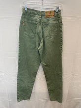 Load image into Gallery viewer, Sage Green Mom Jeans- 7/8
