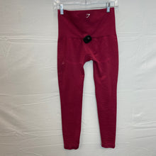 Load image into Gallery viewer, Maroon Gymshark Leggings- Small
