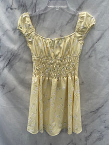 Princess Polly Yellow Floral Dress- Medium