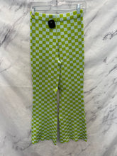 Load image into Gallery viewer, Urban Outfitters Green/Blue Checkered Flare Pants- Small
