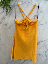 Load image into Gallery viewer, Divided Yellow Terry Cloth Dress- Small
