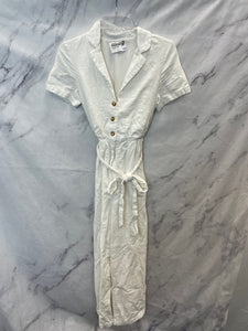 Princess Polly White Overalls- US4