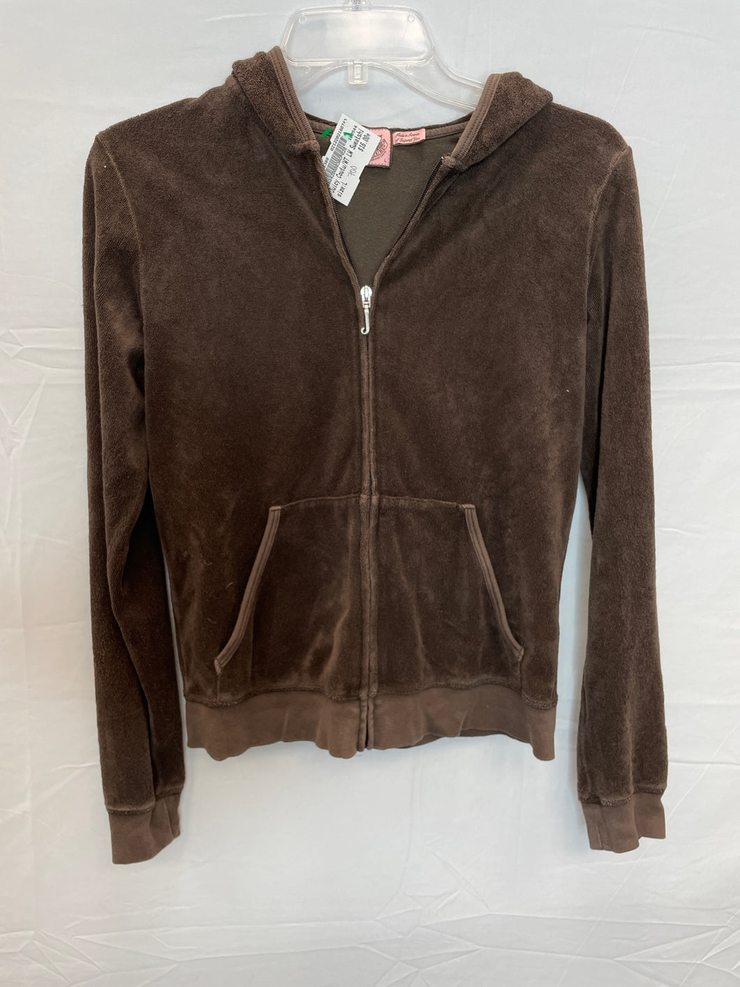 Juicy Couture Brown Zip Up Jacket- Large