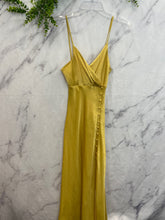 Load image into Gallery viewer, Zara Yellow Silky Maxi Dress- Small
