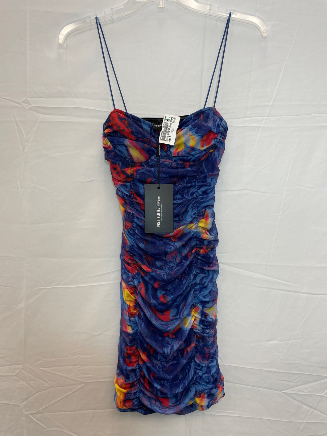 Pretty Little Thing Multi-Colored Marble Dress NWT- Small