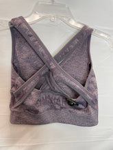 Load image into Gallery viewer, Gymshark Purple Camo Sports Bra (Set)- Medium
