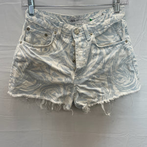 Zara Marble Print Shorts- 3/4