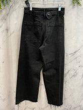 Load image into Gallery viewer, Zara Black Wide Leg Jeans- US4
