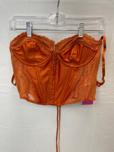 Load image into Gallery viewer, Edikted Rust Orange Corset Top NWT- Large
