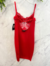 Load image into Gallery viewer, Fashion Nova Red Lace Dress NWT- Small
