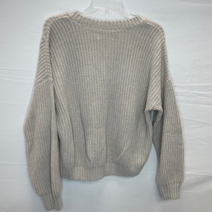 Hollister Beige Cardigan Sweater- Small