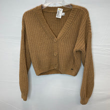 Load image into Gallery viewer, Hollister Brown Cardigan Sweater- Small
