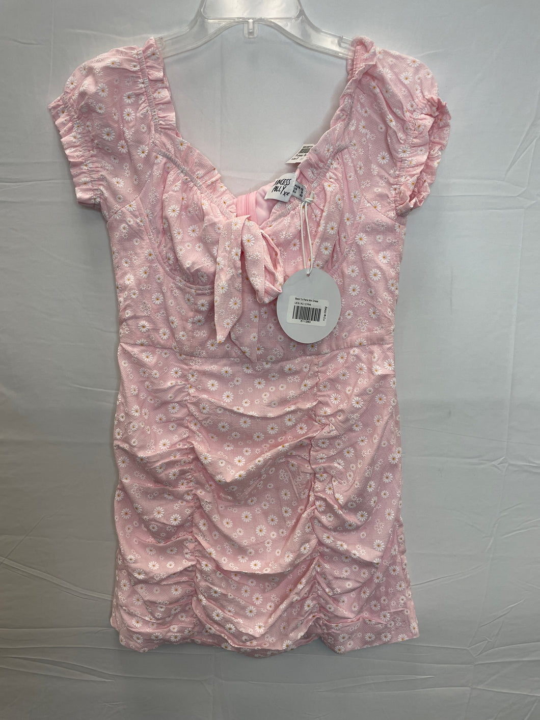 Princess Polly Pink W/Floral Print Dress NWT- US8