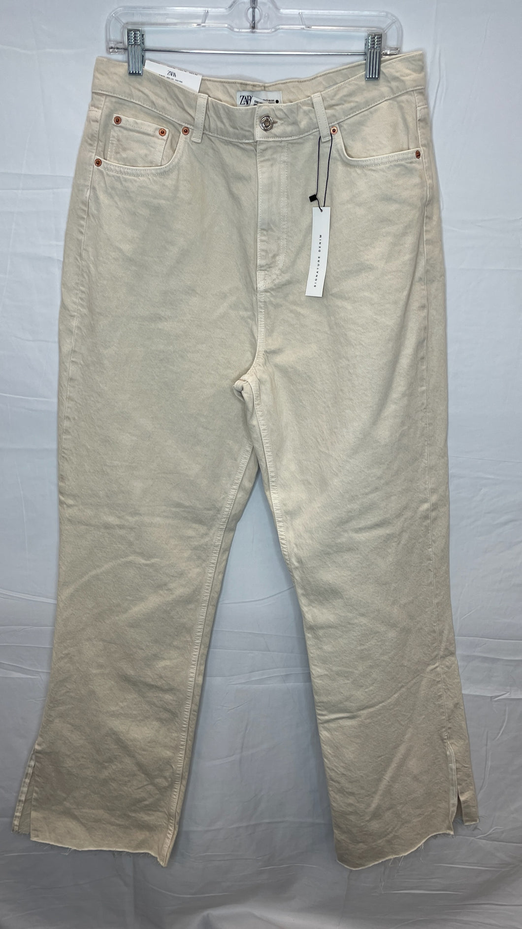 Zara Cream 90's Full Length Jeans NWT- 11/12