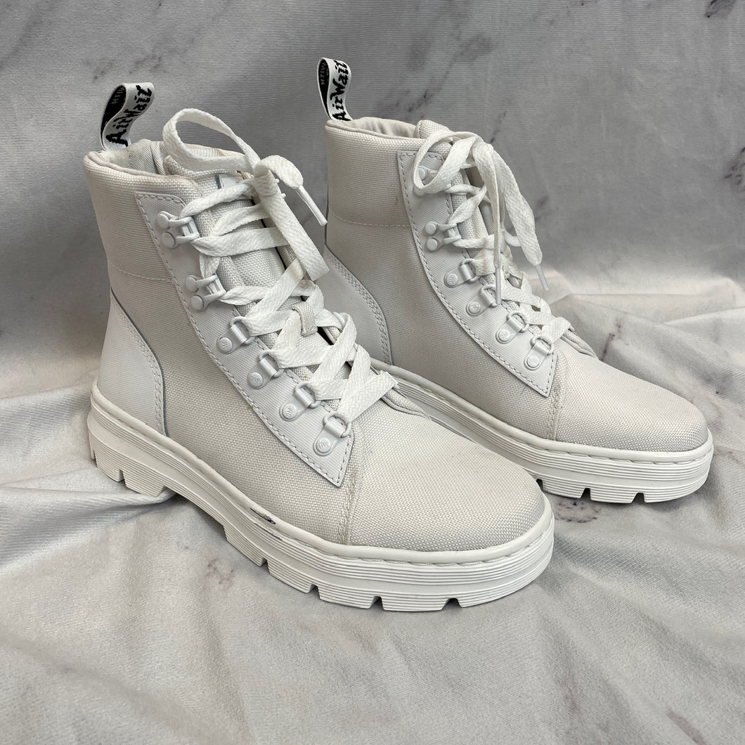 Dr. Marten's White Combat Boots- 8