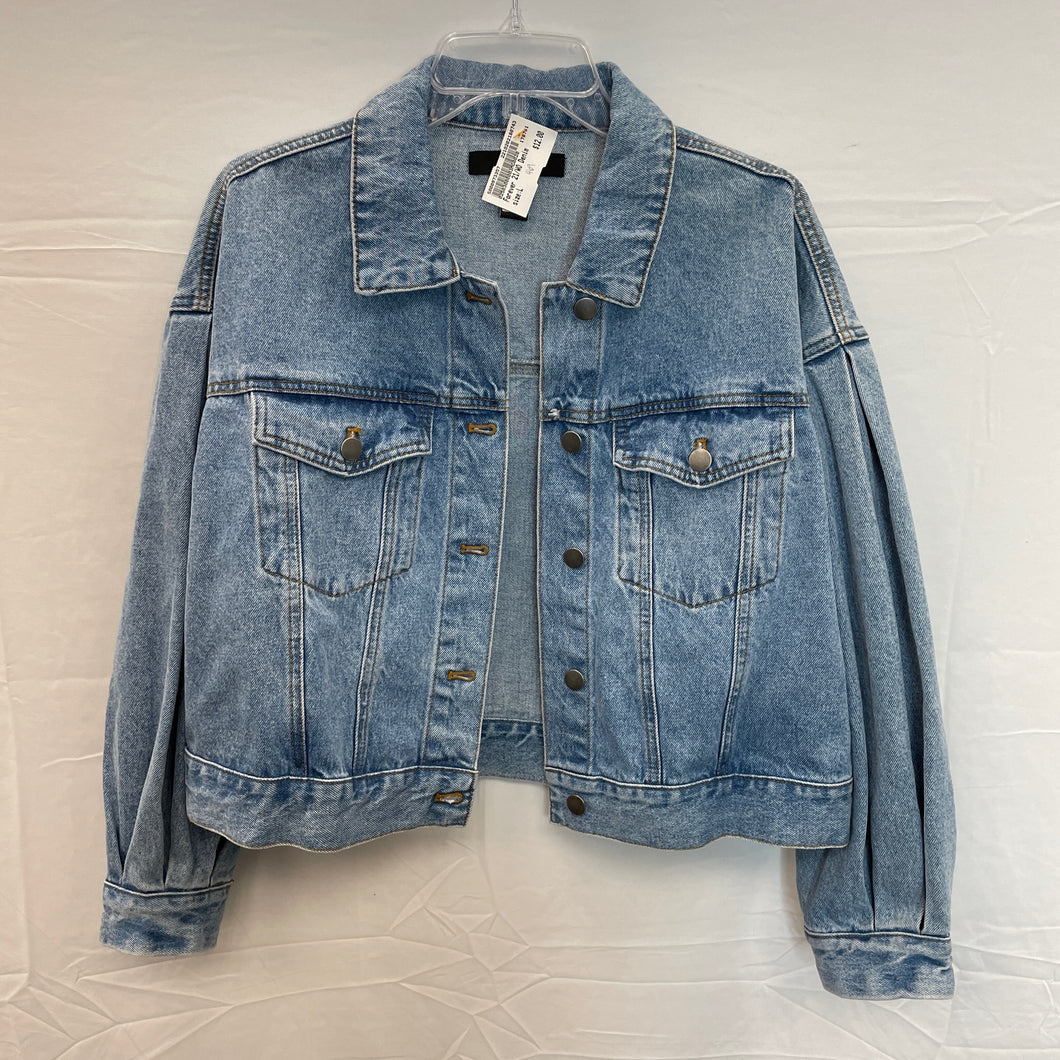 Light Wash Forever 21 Denim Jacket- Large