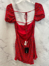 Load image into Gallery viewer, Fashion Nova Red Floral Dress NWT- Medium

