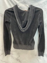Load image into Gallery viewer, Juicy Couture Black Velour Zip Up Jacket- Small
